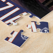 ヴェネツィア、ベニス、イタリア　ゴンドラ ヴィンテージ トラベル アート ジグソーパズル (側面)