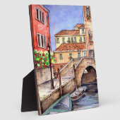 ヴェネツィア – ペン&ウォッシュウォーターの色 フォトプラーク (側面)