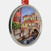 ヴェネツィア-ペン&ウォッシュウォーターカラー メタルオーナメント (右)