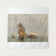 ヴェネツィア、ラグーンの漁船（1889年）