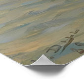 ヴェネツィア、ラグーンの漁船（1889年） ポスター (角)