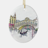 ヴェネツィア・リアルト橋 セラミックオーナメント (右)