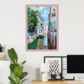 ヴェネツィア～ヴィンテージイタリアン旅行 ポスター (ホームオフィス)