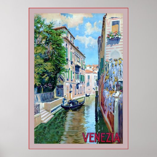 ヴェネツィア～ヴィンテージイタリアン旅行 ポスター (正面)