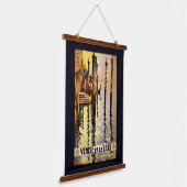 ヴェネツィア（ヴェニス）ヴィンテージトラベル 吊り下げ型タペストリー (傾斜あり)