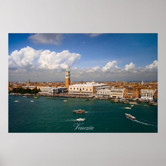 ヴェネツィア – ヴェネツィア運河 ポスター (正面)