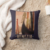 ヴェネツィア（ヴェネツィア）イタリアのヴィンテージ旅行枕 クッション (ブランケット)