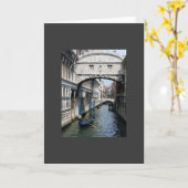 ヴェネツィア – 溜息橋 カード (黄色い花)