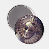 ヴェネツィア(IT) – 謎のカーニバルマスク マグネット (正面/裏面)