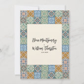 ヴェネツィアItalyタイルで日付をイタリアン保存 セーブザデート (裏面)