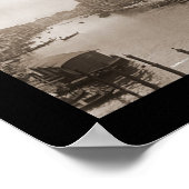 ヴェネツィアItaly Canal写真1909 ポスター (角)