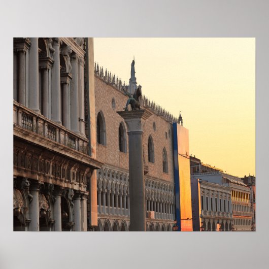 ヴェネツィアPiazza San Marco, St. Mark's Square ポスター (正面)