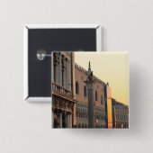 ヴェネツィアPiazza San Marco, St. Mark's Square 缶バッジ (正面&裏面)