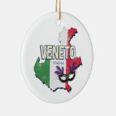 ヴェネトイタリアレトロリージョンマップヴィンテージ土産 セラミックオーナメント (右)