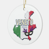 ヴェネトイタリアレトロリージョンマップヴィンテージ土産 セラミックオーナメント (左)
