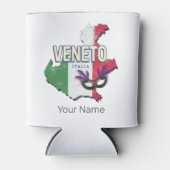 ヴェネトイタリアレトロリージョンマップヴィンテージ土産 缶クーラー (正面)