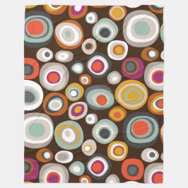 ヴェネトボホスポットチョコレート フリースブランケット