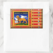 ヴェネト国旗 長方形シール (バッグ)