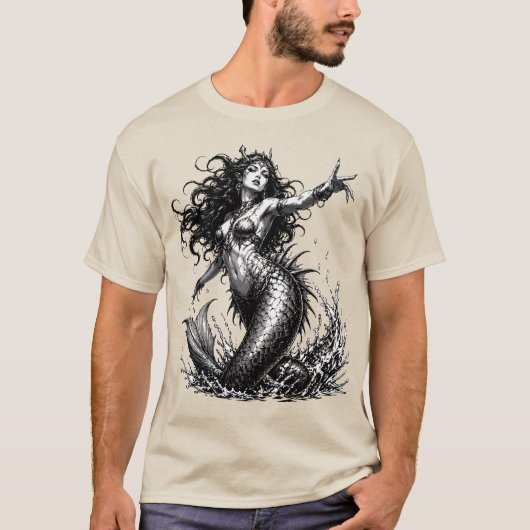 ヴェパールの海洋昇天イラスト Tシャツ (正面)