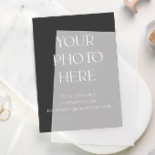 ヴェラムの結婚式前祝い招待状のための写真挿入カード 招待状