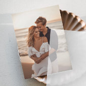 ヴェラムの結婚式前祝い招待状のための写真挿入カード 招待状