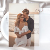 ヴェラムの結婚式前祝い招待状のための写真挿入カード 招待状