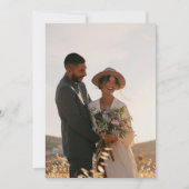 ヴェラムの結婚式招待状のためのエレガントな写真カード 招待状 (正面)