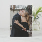 ヴェラムオーバーレイ結婚式用のカスタム写真ベース 招待状 (スタンド正面)