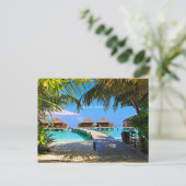 ヴェリガンドゥ、モルディブの熱帯シーン ポストカード (スタンド正面)