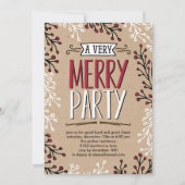ヴェリメリーーパーティーホリデーパーティー招待状 招待状 (正面)
