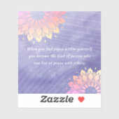 ヴェリーペリヨガインストラクターバラ金ゴールド引用文 シール (シート)