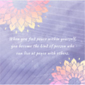 ヴェリーペリヨガインストラクターバラ金ゴールド引用文 シール (正面)