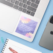 ヴェリーペリヨガインストラクターバラ金ゴールド引用文 シール (ノートパソコンとiPhone)