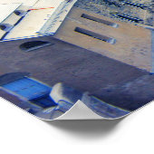 ヴェルカラフルナッツァイタリアの町 ポスター (角)