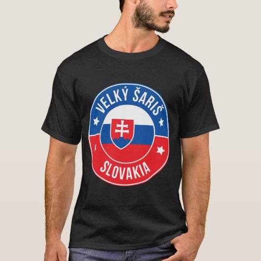 ヴェルキー・サリス スロバキアの都市Tシャツ Tシャツ (正面)