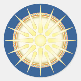 ヴェルギナサンクラシック光沢ラウンドステッカー ラウンドシール