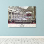 ヴェルサイユのエステート全般のオープン キャンバスプリント (インサイチュ (ウッドフロア))