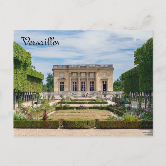 ヴェルサイユのプチ・トリアノンとフランス庭園 ポストカード (正面)