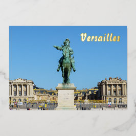 ヴェルサイユのルイ14世の騎士像 箔シーズンカード