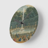 ヴェルサイユの庭のドーム、パブ。by Lau ラウンド壁時計 (傾斜)