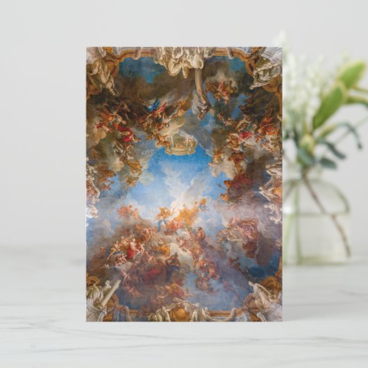 ヴェルサイユ城館のヘラクレスのアポテアシス サンキューカード (スタンド正面)