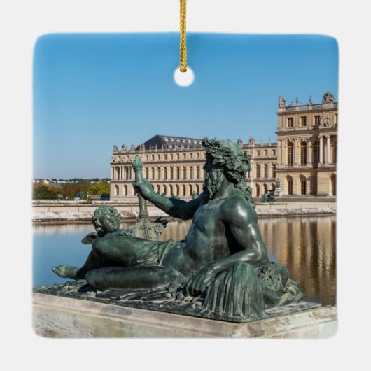 ヴェルサイユ宮殿の庭園にあるル・ローン像 セラミックオーナメント (裏面)