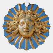 ヴェルサイユ宮殿の金門の太陽王 オーナメントカード (裏面)