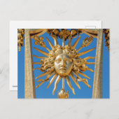 ヴェルサイユ宮殿の金門の太陽王 ポストカード (正面/裏面)