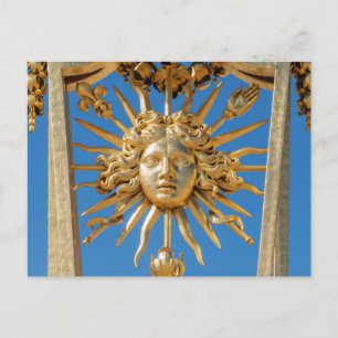 ヴェルサイユ宮殿の金門の太陽王 ポストカード