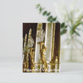 ヴェルサイユ宮殿の鏡の間 金の像 ポストカード (スタンド正面)