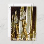 ヴェルサイユ宮殿の鏡の間 金の像 ポストカード (正面/裏面)