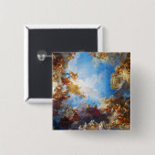 ヴェルサイユ絵画シャトーのヘラクレス天井 缶バッジ (正面&裏面)