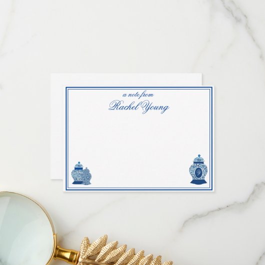 ヴェルサイユ シノワズリー ジンジャージャー モノグラム Z サンキューカード (正面/裏面インサイチュ)