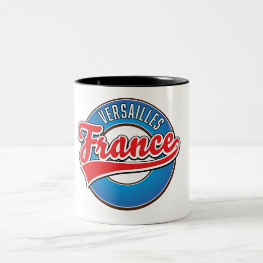 ヴェルサイユ フランス ロゴ ツートーンマグカップ (中央)